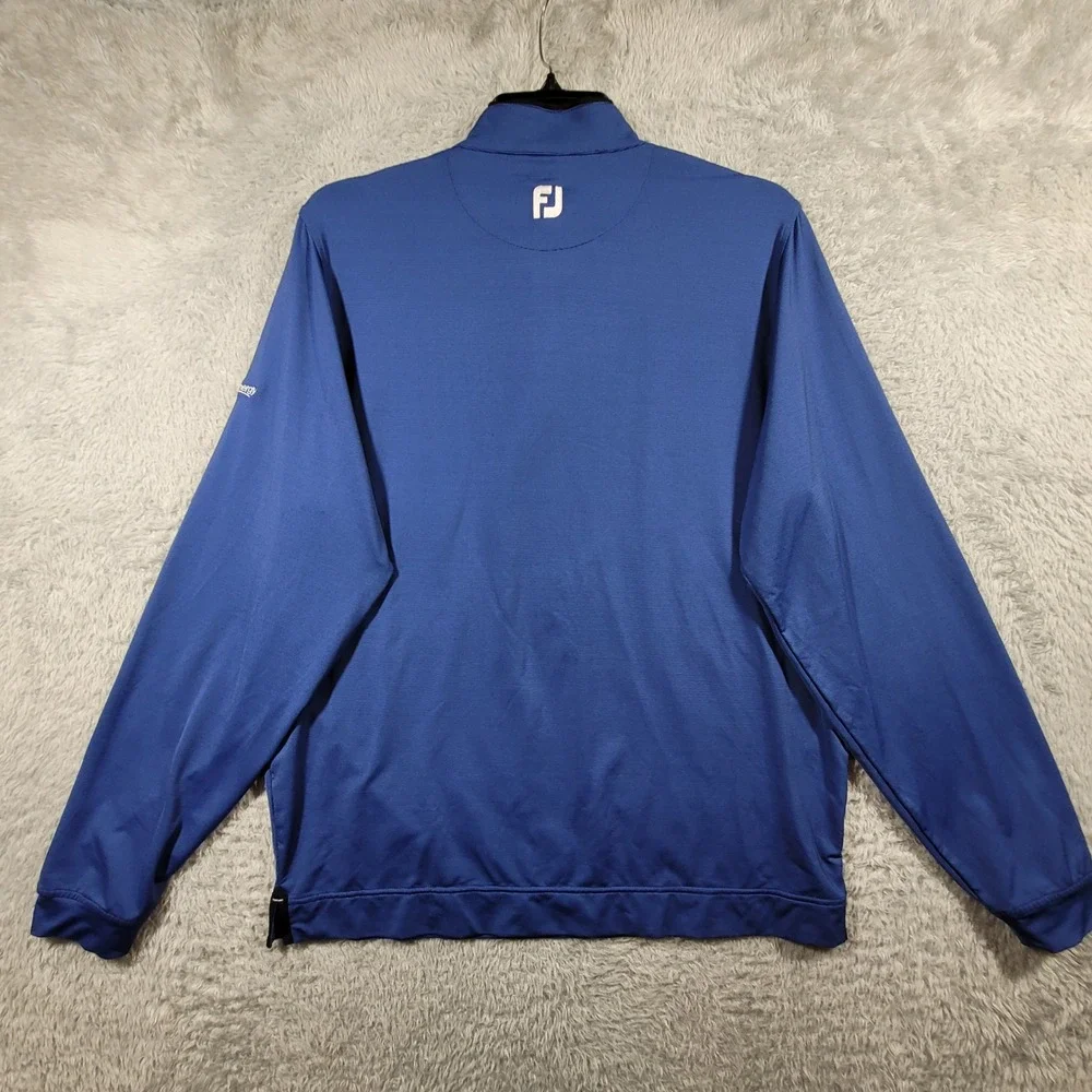 FootJoy Quarter Zip Pullover Mens Large Blue Firestone Country Club Golf‎